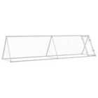 vidaXL Chicken Cage Silver 400x105x91 cm Galvanised Steel