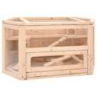 vidaXL Hamster Cage 80X40X43cm Solid Wood Fir