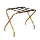 Folding Metal Luggage Rack - Gold