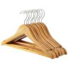 Wooden Children's Hangers - Brown - Pack Of 10