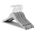 Wooden Children's Hangers - Grey - Pack Of 10