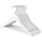 Wooden Children's Hangers - White - Pack Of 10
