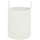 Homcom 36L Cotton Rope Laundry Basket With Handles For Pillows Clothes Cream