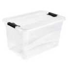 Keeeper Crystalbox 52 Litre With Lid - Transparent