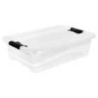 Keeeper Crystal Box 28 Litre With Lid - Transparent