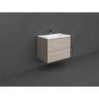 Rak Ceramics Wall Hung Vanity 80Cm (grey Elm)