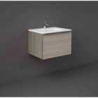 Rak Ceramics Joy Uno Wall Hung 1 Drawer Vanity 600Mm (grey Elm)