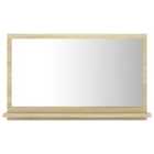 Vidaxl Bathroom Mirror Sonoma Oak 60X10.5X37 Cm Engineered Wood