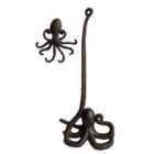 Gardelle Octopus Wall Hook Rack And Loo Roll Holder In Cast Iron