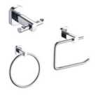 Admiralty Chrome Stainless Steel Wall Mounted 3 Piece Bathroom Accessory Set