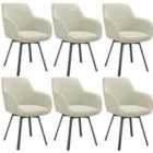 Tectake Alicon Dining Chair Grey Set Of 6