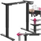 Tectake Idun Sit And Stand Desk - Black