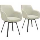 Tectake Alicon Dining Chair Grey Set Of 2