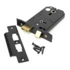 From The Anvil Black 5" Horizontal Bathroom Lock