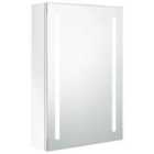 vidaXL LED Bathroom Mirror Cabinet Shining White 50x13x70 cm