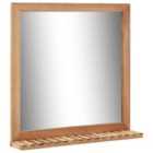 Vidaxl Bathroom Mirror 60X12X62 Cm Solid Walnut Wood