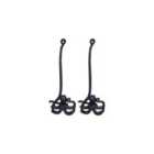 Gardelle Octopus Loo Roll Holder In Cast Iron (set Of 2)