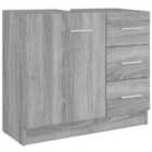 Vidaxl Sink Cabinet Grey Sonoma 63X30X54 Cm Engineered Wood
