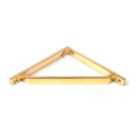 From The Anvil Polished Brass Barton Shelf Bracket (150Mm X 150Mm)