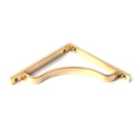 From The Anvil Polished Brass Abingdon Shelf Bracket (150Mm X 150Mm)