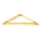 From The Anvil Polished Brass Barton Shelf Bracket (200Mm X 200Mm)