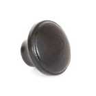 From The Anvil Black Ribbed Cabinet Knob