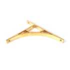 From The Anvil Polished Brass Tyne Shelf Bracket (260Mm X 200Mm)