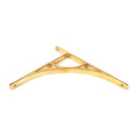 From The Anvil Polished Brass Tyne Shelf Bracket (314Mm X 250Mm)