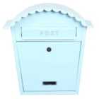 Emtronics Wall Mountable Post Box - Aqua Blue