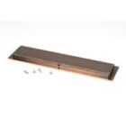From The Anvil Polished Bronze 250Mm Plain Rectangular Pull