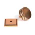 From The Anvil Polished Bronze Judd Cabinet Knob - 38Mm (square)