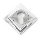 From The Anvil Polished Chrome Round Euro Escutcheon (square)