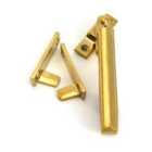 From The Anvil Polished Brass Night-vent Locking Art Deco Fastener