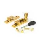 From The Anvil Polished Brass Beehive Quadrant Fastener - Narrow
