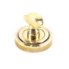 From The Anvil Aged Brass Round Thumbturn Set (art Deco)