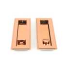 From The Anvil Polished Bronze 175Mm Art Deco Rectangular Pull -privacy Set
