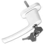 Tectake 10 Window Handles Lockable White