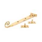 From The Anvil Polished Brass 8" Monkeytail Stay