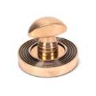 From The Anvil Polished Bronze Round Thumbturn Set (beehive)