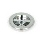 From The Anvil Polished Chrome 75Mm Art Deco Round Pull - Privacy Set