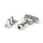 From The Anvil Satin Chrome Mushroom Brighton Fastener (radiused)