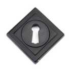 From The Anvil Matt Black Round Escutcheon (square)