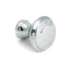 From The Anvil Polished Chrome Hammered Cabinet Knob - Small