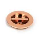 From The Anvil Polished Bronze 75Mm Plain Round Pull - Privacy Set