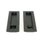 From The Anvil Matt Black 175Mm Art Deco Rectangular Pull - Privacy Set