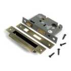 From The Anvil Aged Brass 2½" Euro Profile Sash Lock