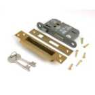 From The Anvil Satin Brass 2½" 5 Lever Bs Sash Lock