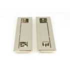 From The Anvil Polished Nickel 250Mm Art Deco Rectangular Pull -privacy Set