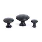 From The Anvil Black Hammered Cabinet Knob - Large