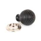From The Anvil Ebony And Pn Beehive Cabinet Knob 38Mm